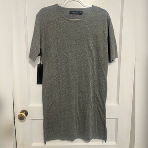 DANIEL PATRICK Long Grey T-shirt NEW WITH TAG Size XS